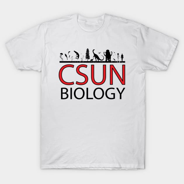 CSUN Biology (Black Print) T-Shirt by csunasbmbchapter